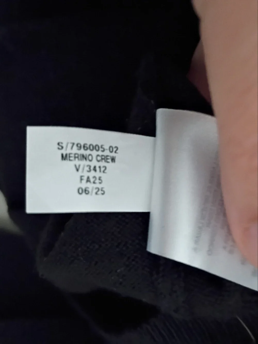 Banana Republic Fall 2025 Extra Fine 100% Merino Wool Crewneck Sweater in Black